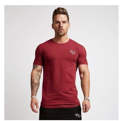 Men's casual T-shirt Breathable round neck short-sleeved T-shirt.