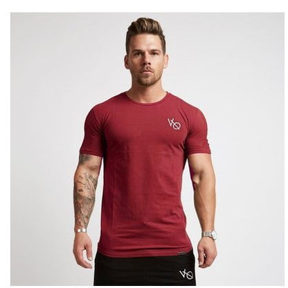 Men's casual T-shirt Breathable round neck short-sleeved T-shirt.