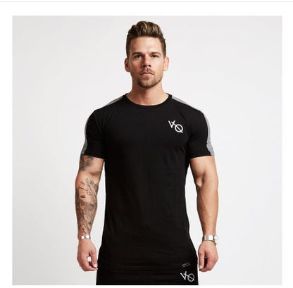 Men's casual T-shirt Breathable round neck short-sleeved T-shirt.