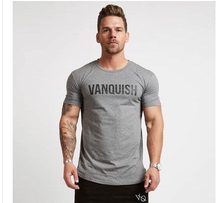 Men's casual T-shirt Breathable round neck short-sleeved T-shirt.