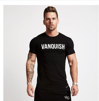 Men's casual T-shirt Breathable round neck short-sleeved T-shirt.