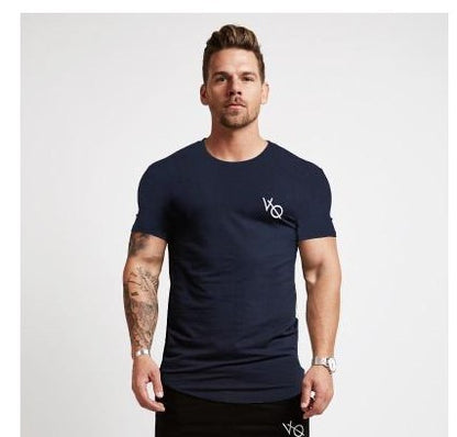 Men's casual T-shirt Breathable round neck short-sleeved T-shirt.