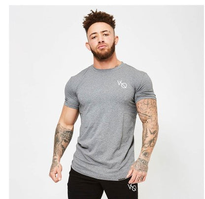 Men's casual T-shirt Breathable round neck short-sleeved T-shirt.