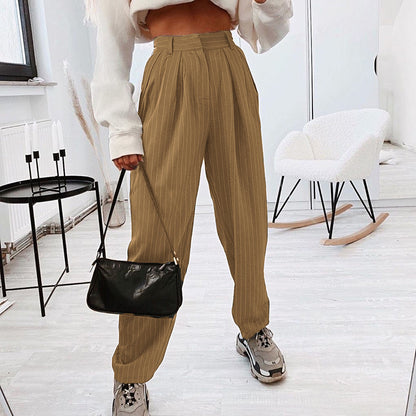 Pantalon droit blanc taille haute Rapwriter Vêtements pour femmes Pantalons Pantalons streetwear Pantalons droits Harajuku Pantalons gris Sacs