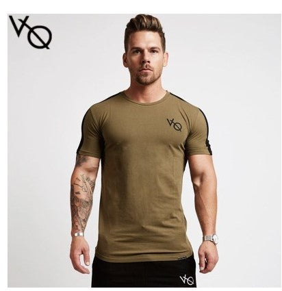 Men's casual T-shirt Breathable round neck short-sleeved T-shirt.