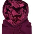 Brushed Hoody Silk Lining Hat Cotton Mixed Polyester