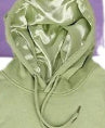 Brushed Hoody Silk Lining Hat Cotton Mixed Polyester