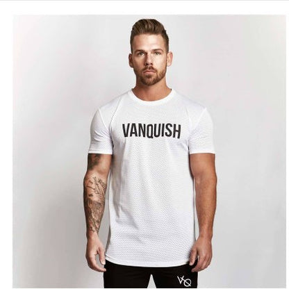 Men's casual T-shirt Breathable round neck short-sleeved T-shirt.