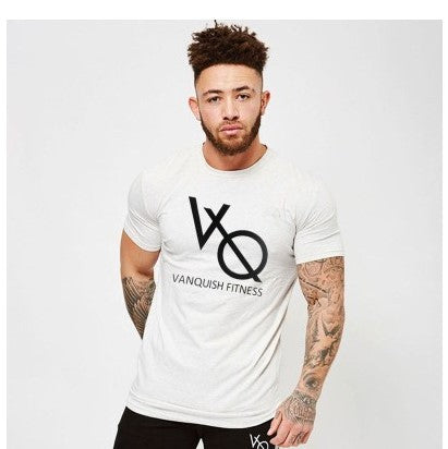 Men's casual T-shirt Breathable round neck short-sleeved T-shirt.