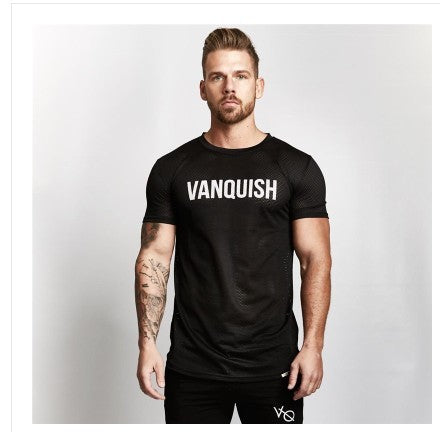 Men's casual T-shirt Breathable round neck short-sleeved T-shirt.