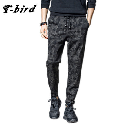 T-Bird Joggers Pants Men Streetwear Camouflage Pants pantalon homme Hip Hop Men Joggers Sweatpants High Quality Male Pants 