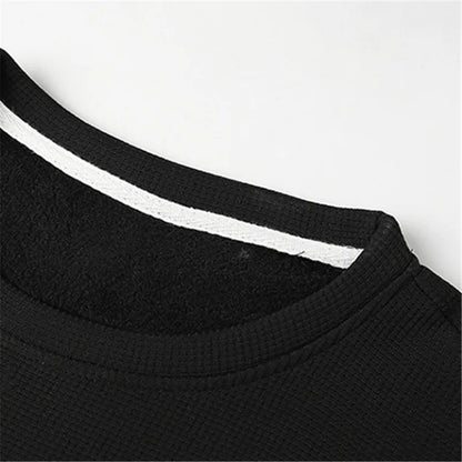 2023 Solid Color Sweatshirt Men Harajuku Hoodies O Neck long Sleeve