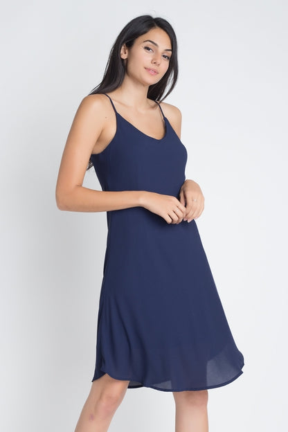 Robe fluide décontractée sans manches pour femme