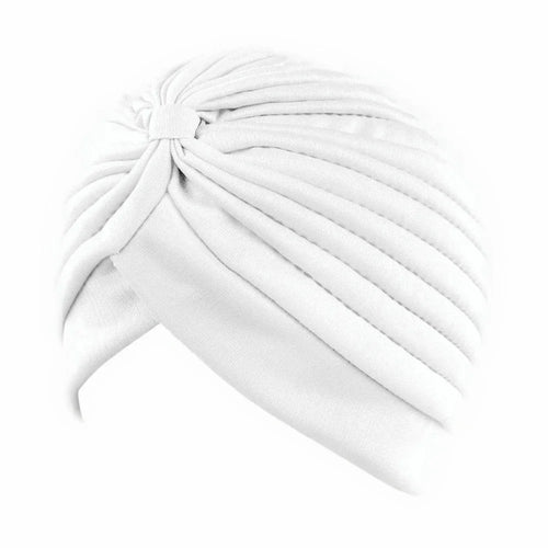 New Knotted Ruffle Turban Ladies Soft Headscarf Casual Streetwear