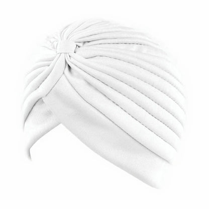 New Knotted Ruffle Turban Ladies Soft Headscarf Casual Streetwear 