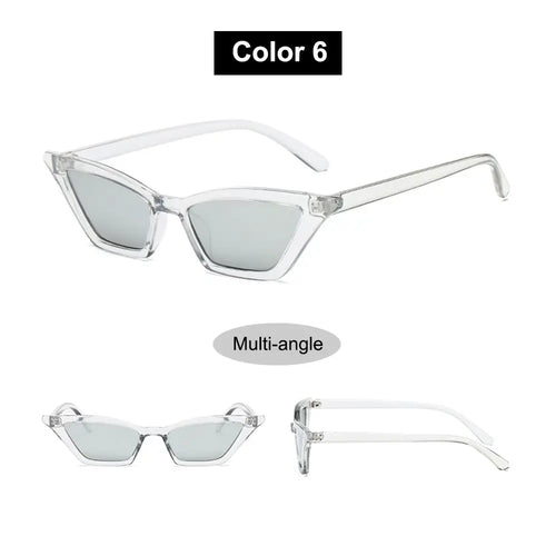 Vintage Cat Eye Sunglasses for Women Small Frame Retro Sunglasses