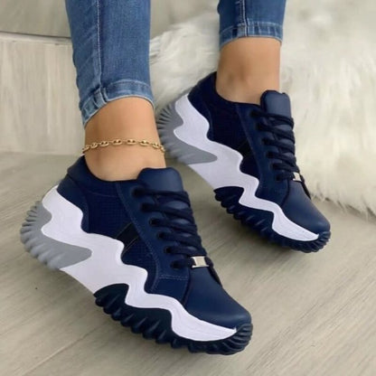 Breathable Vulcanized Women Shoes Casual Platform Sneakers 