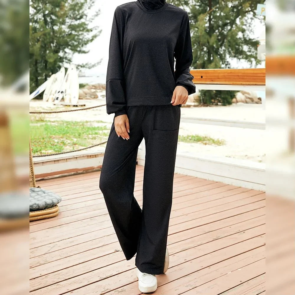 Modest Swimwear Women Burkini Muslim Swimwear With Hijab Swimsuit 3pcs