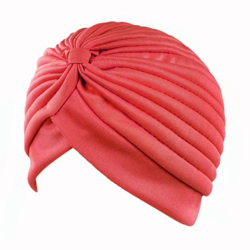 New Knotted Ruffle Turban Ladies Soft Headscarf Casual Streetwear