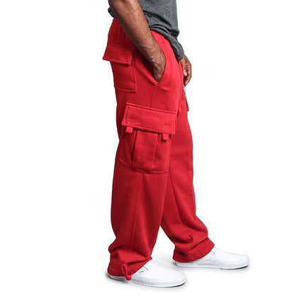 Mens Sweatpants Straight Fit Joggers for Sports and Streetwear Loose 