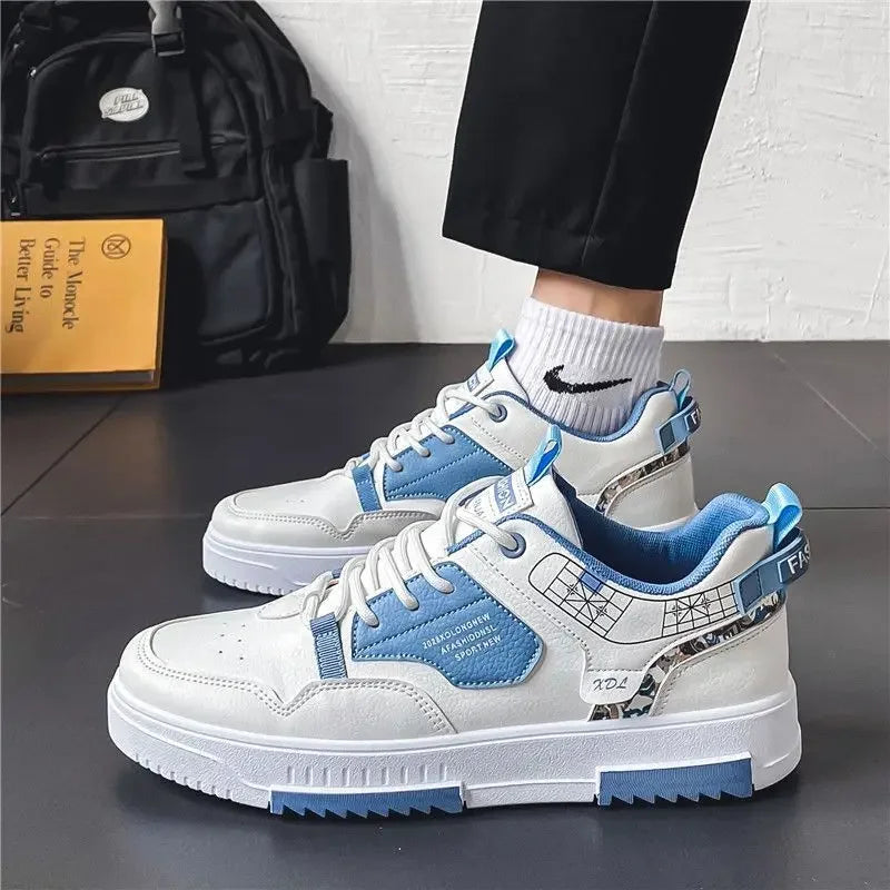 Men's Casual Sneakers Platform Shoes New Fashion Outdoor Man Running Shoes Tennis Training Shoe for Men Lace Up Vulcanized Shoes