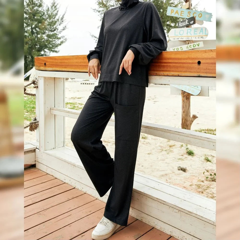 Modest Swimwear Women Burkini Muslim Swimwear With Hijab Swimsuit 3pcs