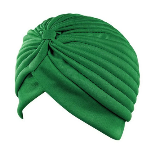 New Knotted Ruffle Turban Ladies Soft Headscarf Casual Streetwear