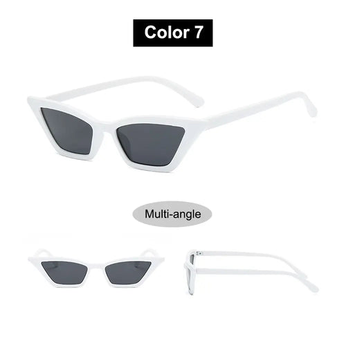 Vintage Cat Eye Sunglasses for Women Small Frame Retro Sunglasses