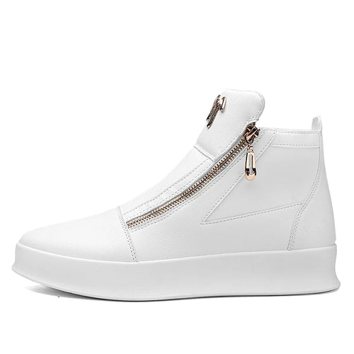 Fashion Brand Mens High-top Sneakers Hot sale White Platform Casual