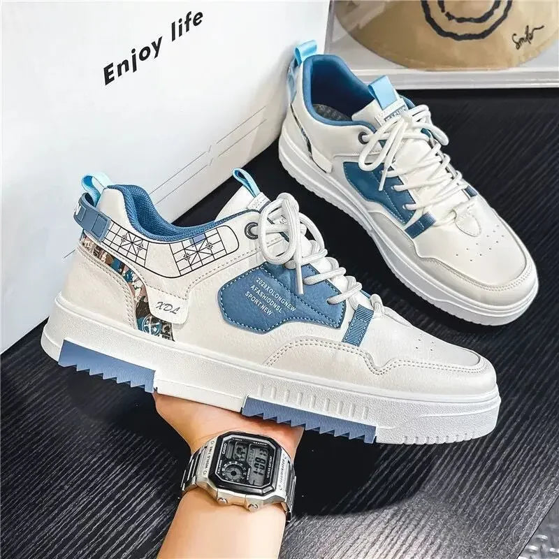 Men's Casual Sneakers Platform Shoes New Fashion Outdoor Man Running Shoes Tennis Training Shoe for Men Lace Up Vulcanized Shoes