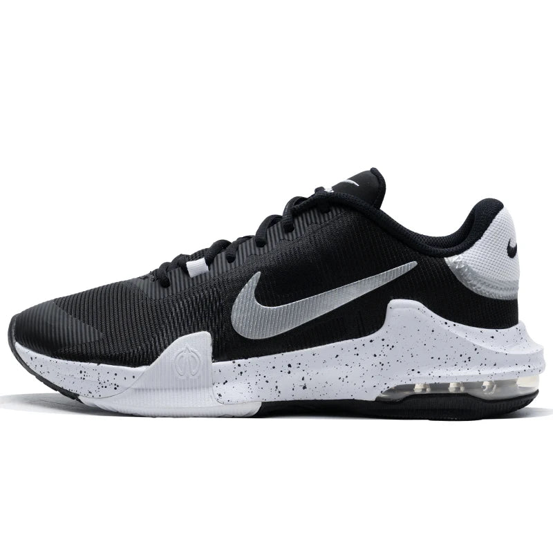 Nike men's shoes new AIR MAX IMPACT 4 air cushion shoes low wear cushioned basketball shoes sports shoes