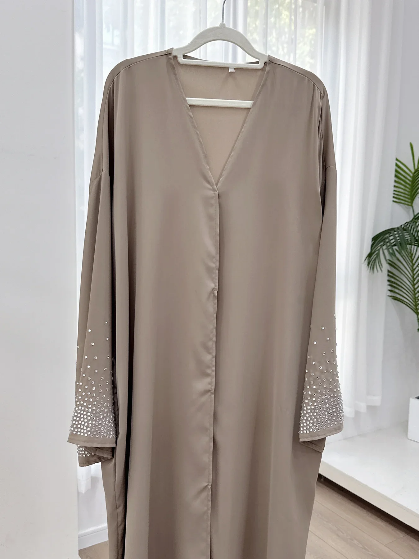 Abaya musulmane diamant pour femmes, cardigan boutonné, robe Jalabiya pour le Ramadan 2024, caftan de fête, robe longue, robe longue