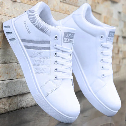 Brand Leather High Sneakers 