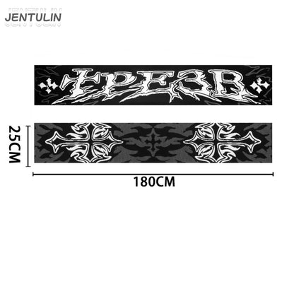 Men Scarf Winter Y2k Streetwear Sober 2 Knitted Letter Goth Shawl 