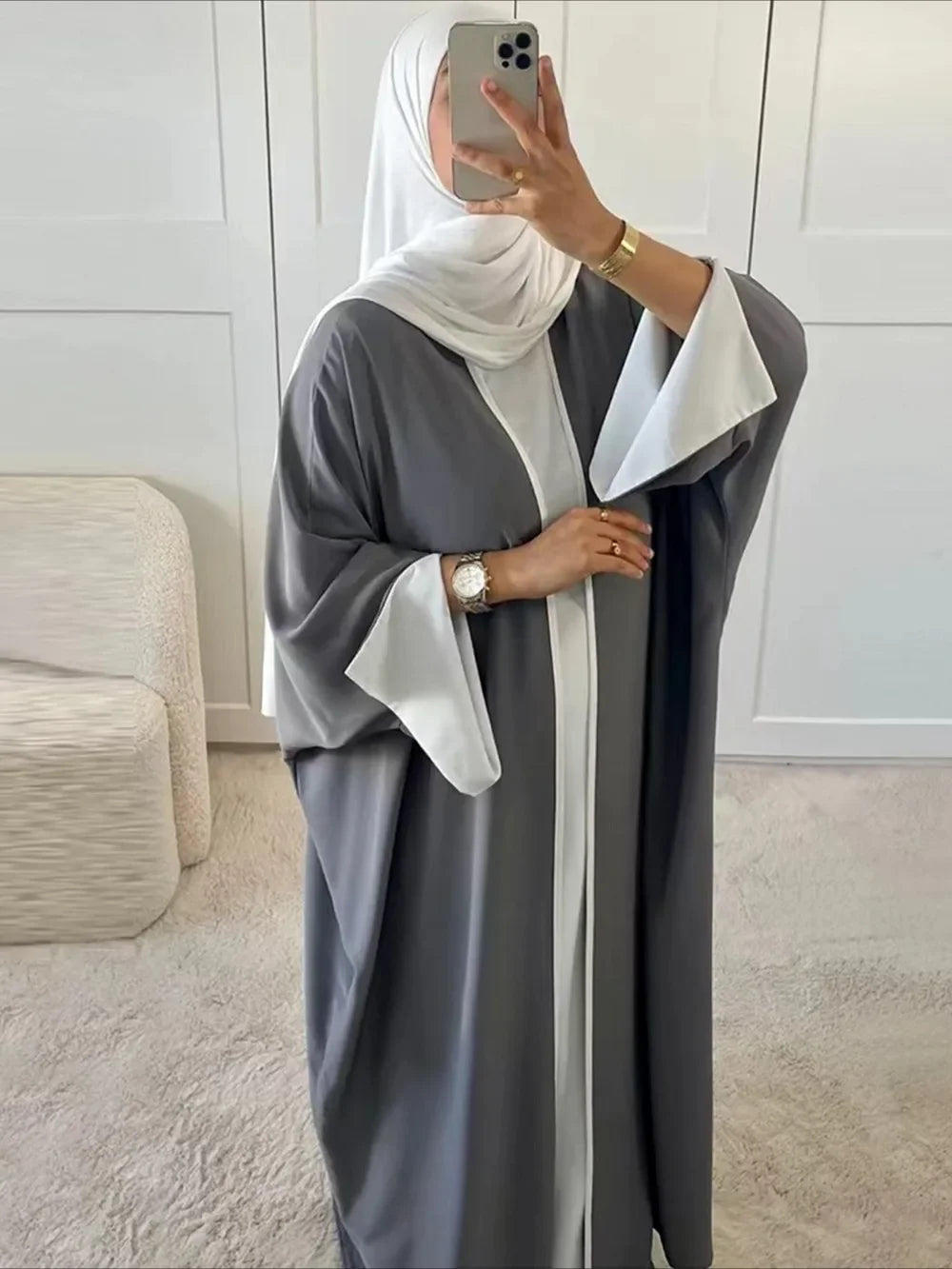 Abaya ouverte pour femmes musulmanes de l'Aïd, robe cardigan modeste, robes de Ramadan, Maroc, Dubaï, Arabie saoudite, caftan, jalabiya, robes longues