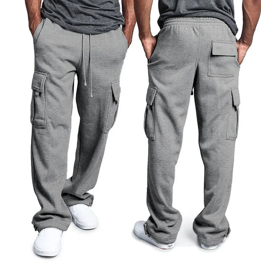 Mens Sweatpants Straight Fit Joggers for Sports and Streetwear Loose