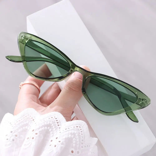 Vintage Cat Eye Sunglasses for Women Small Frame Retro Sunglasses