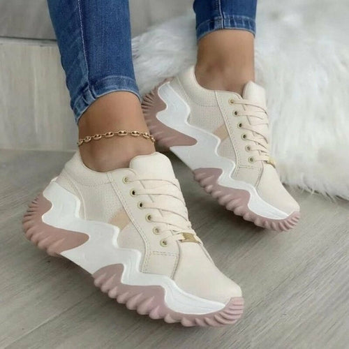 Breathable Vulcanized Women Shoes Casual Platform Sneakers 