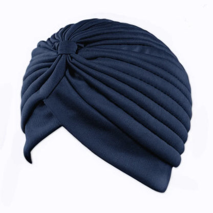 New Knotted Ruffle Turban Ladies Soft Headscarf Casual Streetwear 