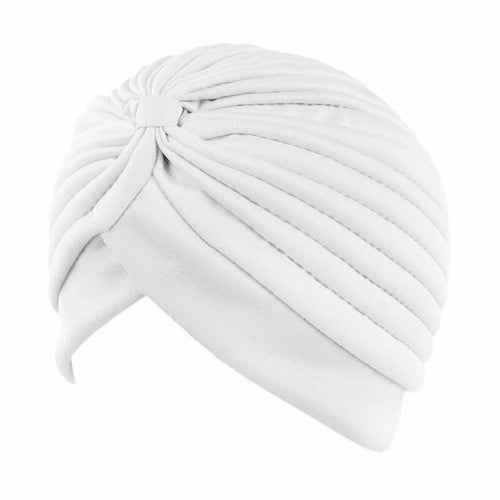 New Knotted Ruffle Turban Ladies Soft Headscarf Casual Streetwear 