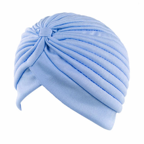 New Knotted Ruffle Turban Ladies Soft Headscarf Casual Streetwear 