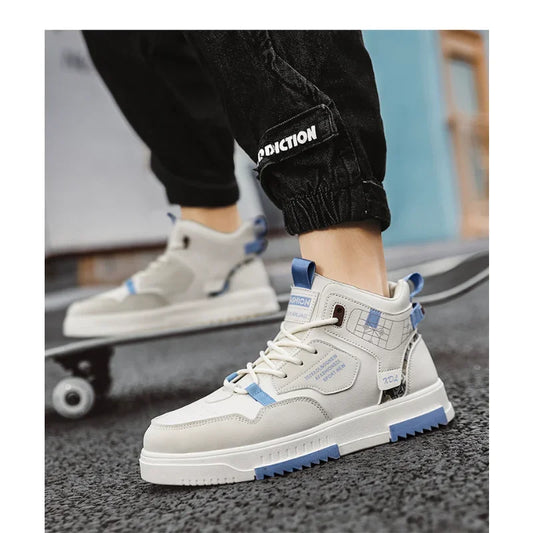 Men's High Top Shoes 2024 Summer Comfortable Breathable Designer Platform Shoes Men Fashion Casual Sneakers Outdoor Running Shoe