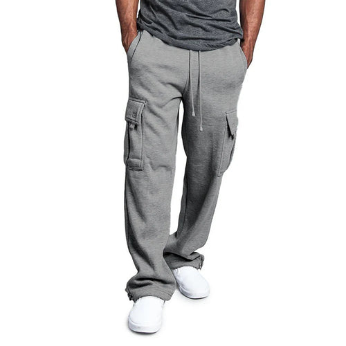 Mens Sweatpants Straight Fit Joggers for Sports and Streetwear Loose 