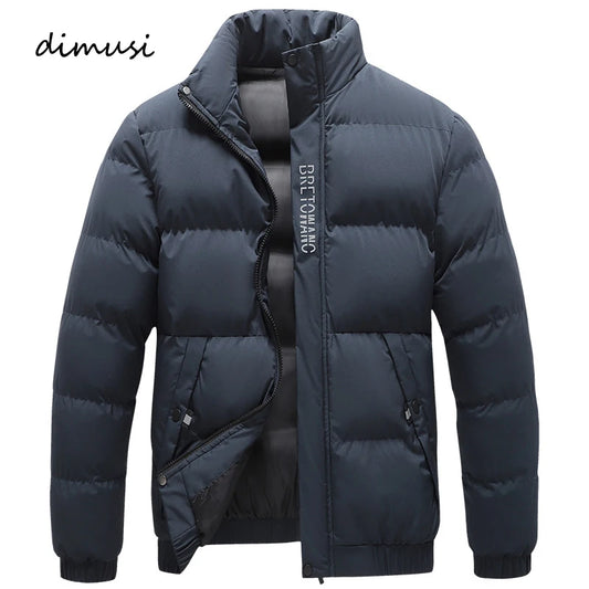 DIMUSI Veste d'hiver pour homme, parka thermique décontractée, classique, coupe-vent, chaude et rembourrée