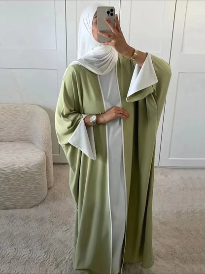 Abaya ouverte pour femmes musulmanes de l'Aïd, robe cardigan modeste, robes de Ramadan, Maroc, Dubaï, Arabie saoudite, caftan, jalabiya, robes longues