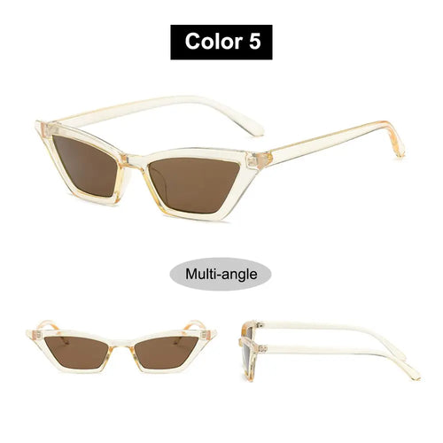 Vintage Cat Eye Sunglasses for Women Small Frame Retro Sunglasses