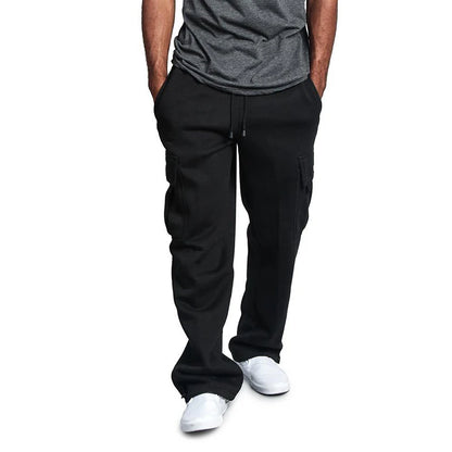 Mens Sweatpants Straight Fit Joggers for Sports and Streetwear Loose 