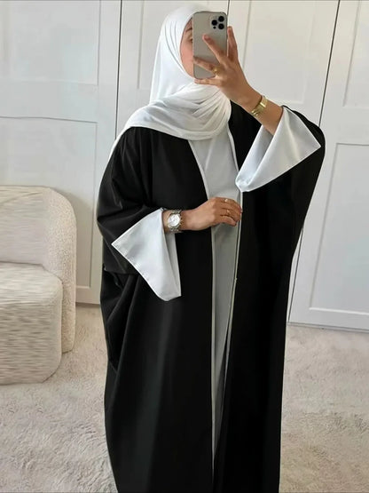 Abaya ouverte pour femmes musulmanes de l'Aïd, robe cardigan modeste, robes de Ramadan, Maroc, Dubaï, Arabie saoudite, caftan, jalabiya, robes longues