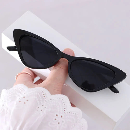 Vintage Cat Eye Sunglasses for Women Small Frame Retro Sunglasses 