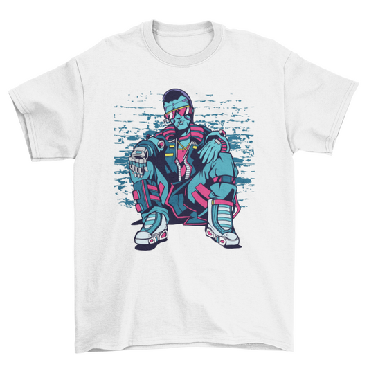 T-shirt homme urbain cyberpunk